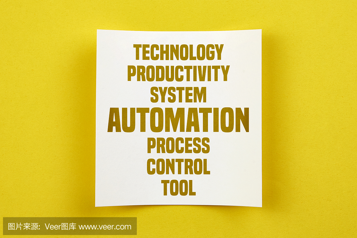 帶有自動化字云的便條紙